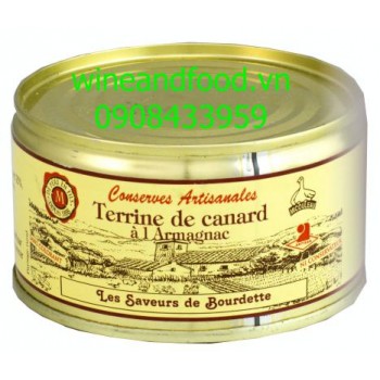 Pate gan vịt ướp rượu Armagnac Les Saveurs de Boudette 200g