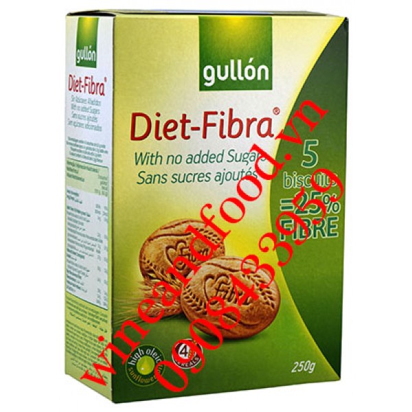 Bánh ăn kiêng Diet Fibra Gullon không đường 250g