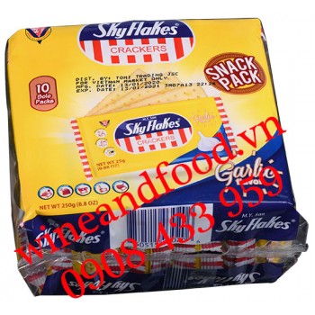 Bánh quy Sky Flakes Snack Pack vị tỏi M.Y.San không đường 250g