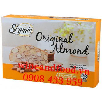 Bánh Hạnh Nhân Skinnie Biscotti Original Almond 270g