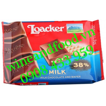 Bánh phủ socola sữa Loacker 50g