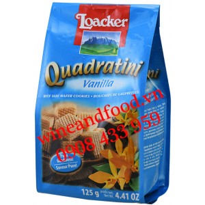 Bánh xốp Loacker Quadratini vanilla 125g