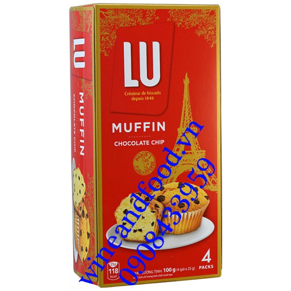 Bánh LU Muffin hạt socola 100g
