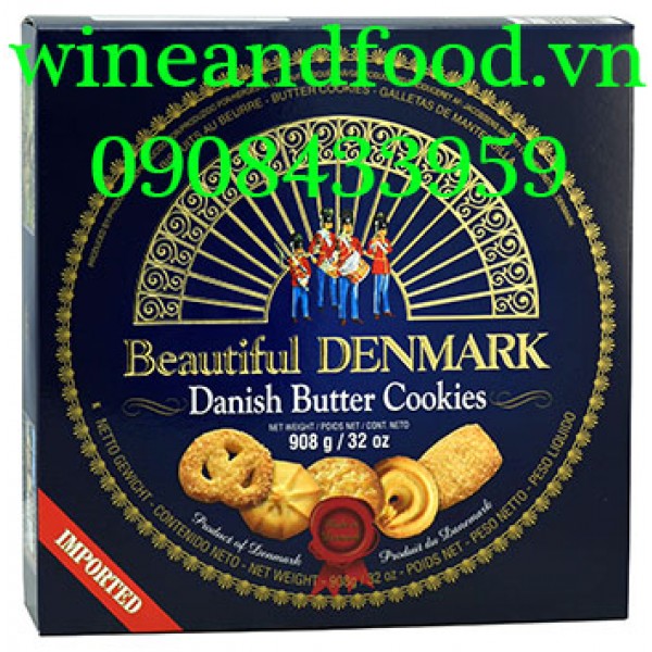 Bánh quy Beautiful Denmark hộp thiếc 908g