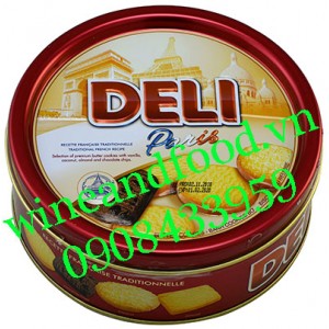 Bánh quy bơ Deli Paris hộp thiếc 162g