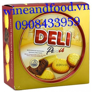 Bánh quy bơ Deli Paris hộp thiếc 454g