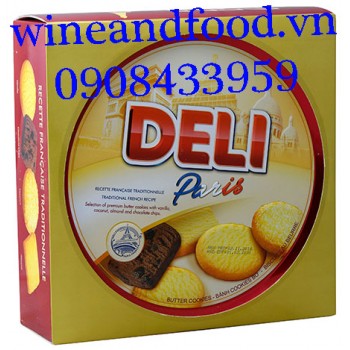 Bánh quy bơ Deli Paris hộp thiếc 681g