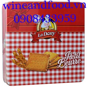 Bánh quy bơ La Dory Petit Beurre hộp thiếc 350g