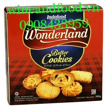 Bánh quy bơ Wonderland hộp thiếc 300g