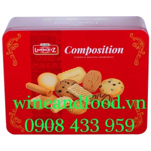 Bánh quy Composition Lambertz hộp thiếc 900g