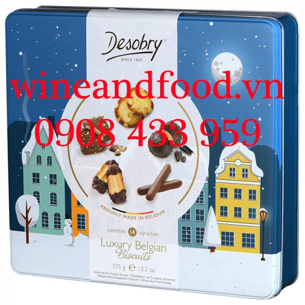 Bánh quy hỗn hợp Desobry Luxury Belgian Biscuits 375g