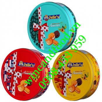 Bánh quy hỗn hợp Julie's hộp thiếc 342g