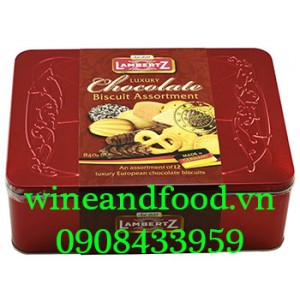 Bánh quy Lambertz socola hỗn hợp đỏ 840g