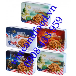 Bánh quy socola kem hạt dẻ Bogutti Cookies in American Style 450g