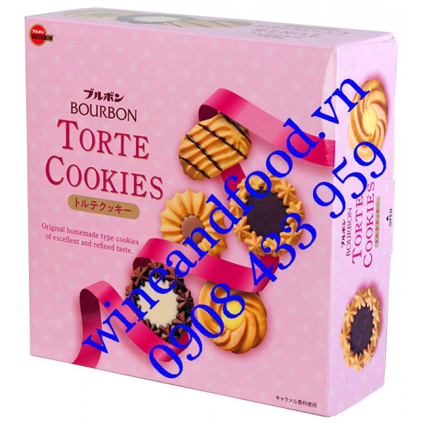 Bánh quy Torte Cookies Bourbon hộp thiếc 310g