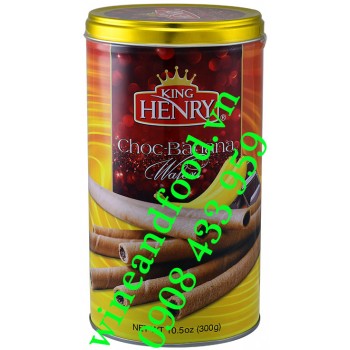 Bánh quế vị kem Socola Chuối King Henry 300g