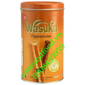 Bánh quế Wasuka Cappuccino hộp 24 gói
