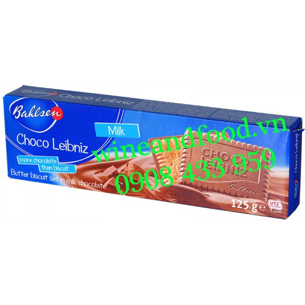 Bánh quy bơ Socola sữa Choco Leibniz Bahlsen 125g