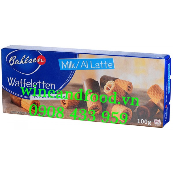 Bánh quy cuộn phủ socola sữa Bahlsen 100g