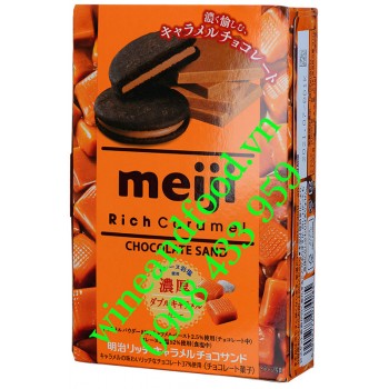 Bánh quy socola Rich Caramel Matcha Meiji 32g