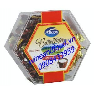 Kẹo Butter Toffees Arcor lục giác 300g