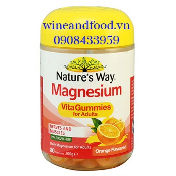 Kẹo dẻo bổ sung Magnesium Nature's Way 80 viên
