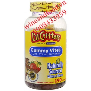 Kẹo dẻo bổ sung Multivitamin Gummy Vites L'il Critters 190 viên