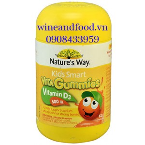 Kẹo dẻo bổ sung Vitamin D3 Nature's Way 60 viên