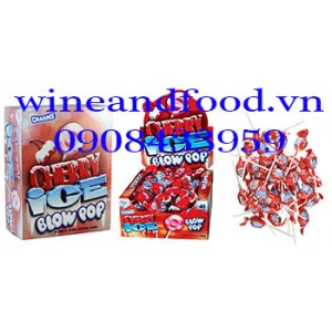 Kẹo mút Cherry Ice Blow Pop Charms