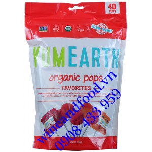 Kẹo mút Yum Earth Organic Pop túi 248g