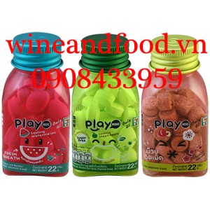 Kẹo Xí Muội Playmore Mơ Táo Dưa Hấu hũ 22g