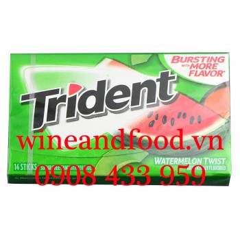 Kẹo cao su chewing gum Trident Dưa Hấu không đường 14 thanh