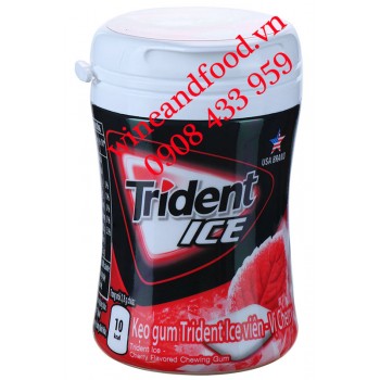 Kẹo cao su chewing gum Trident Ice Cherry 56g