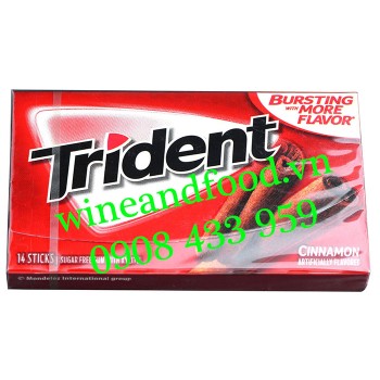 Kẹo cao su chewing gum Trident Quế 14 thanh
