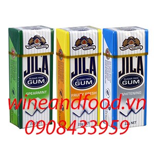 Kẹo cao su chewing gum không đường Jila các loại 22g