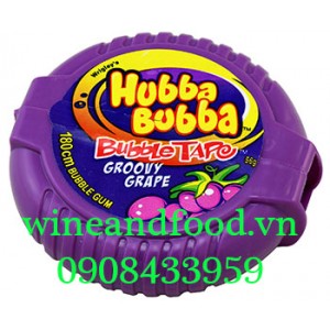 Kẹo cao su chewing Gum cuộn Hubba Bubba nho 180cm