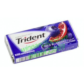 Kẹo cao su chewing gum Trident việt quất lựu 18 thanh