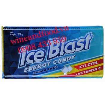 Kẹo ngậm Ice Blast Energy Candy không đường 23g