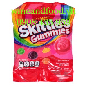 Kẹo mền vị hoa quả Skittles Gummies 164g