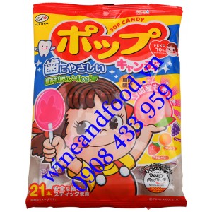 Kẹo que mút Pop Candy Nhật Bản Fujiya 21 cây