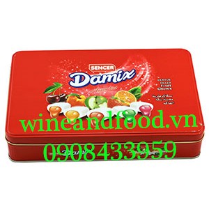 Kẹo trái cây Damix Sencer hộp thiếc 250g