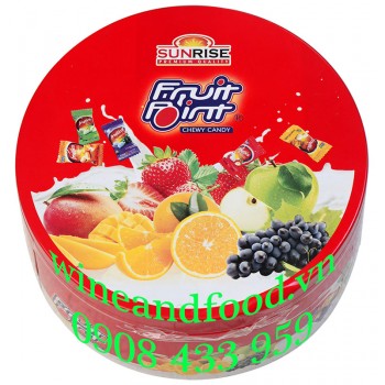 Kẹo trái cây Fruit Point Sunrise hộp thiếc 100g