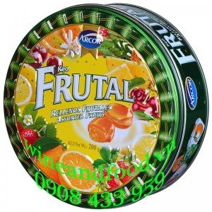 Kẹo trái cây Fruital Arcor hộp thiếc 200g