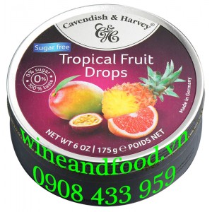 Kẹo trái cây Tropical Cavendish & Harvey không đường 175g