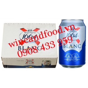 Bia 1664 Kronenbourg Blanc thùng 12 lon 330ml