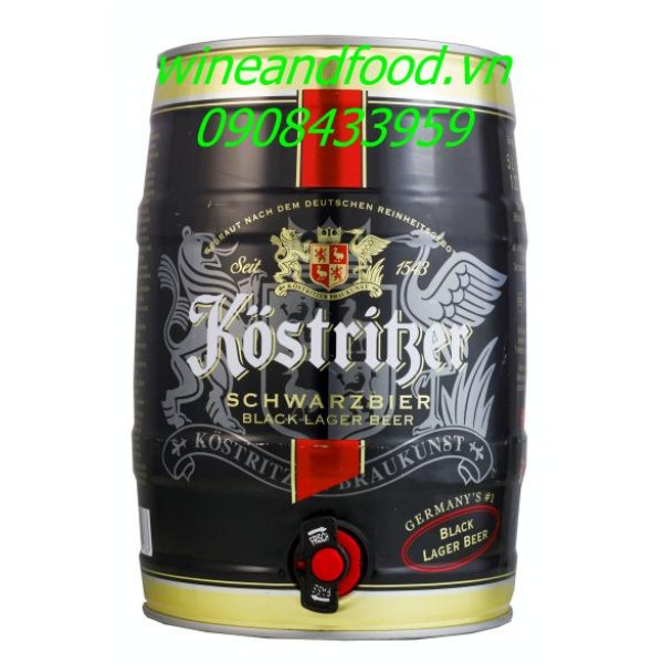 Bia đen Kostritzer 5l