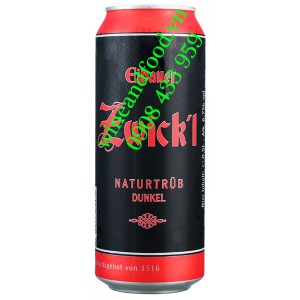 Bia Đen Thầy Tu Eibauer Zwick'l Naturtrub Dunkel lon 500ml