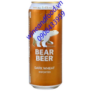 Bia gấu Bear dark wheat Harboe 500ml