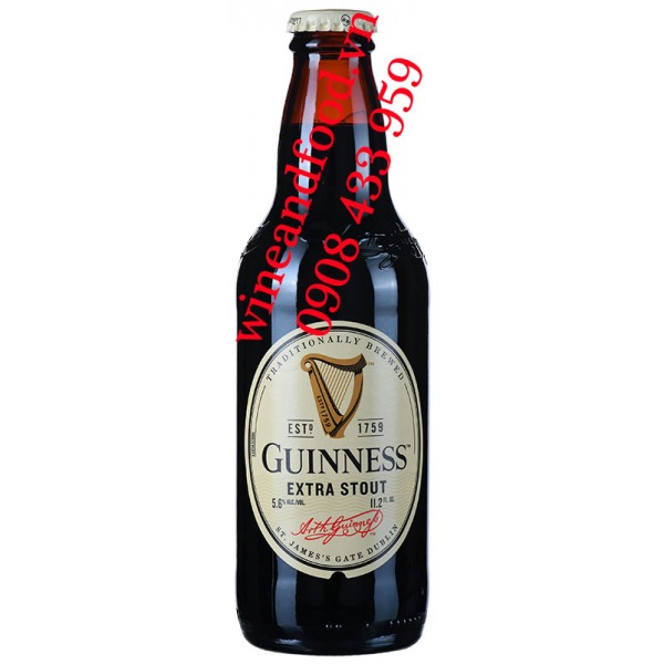 Bia Guinness Extra Stout chai 330ml