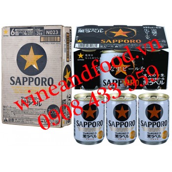 Bia Sapporo nội địa Nhật 135mlx24